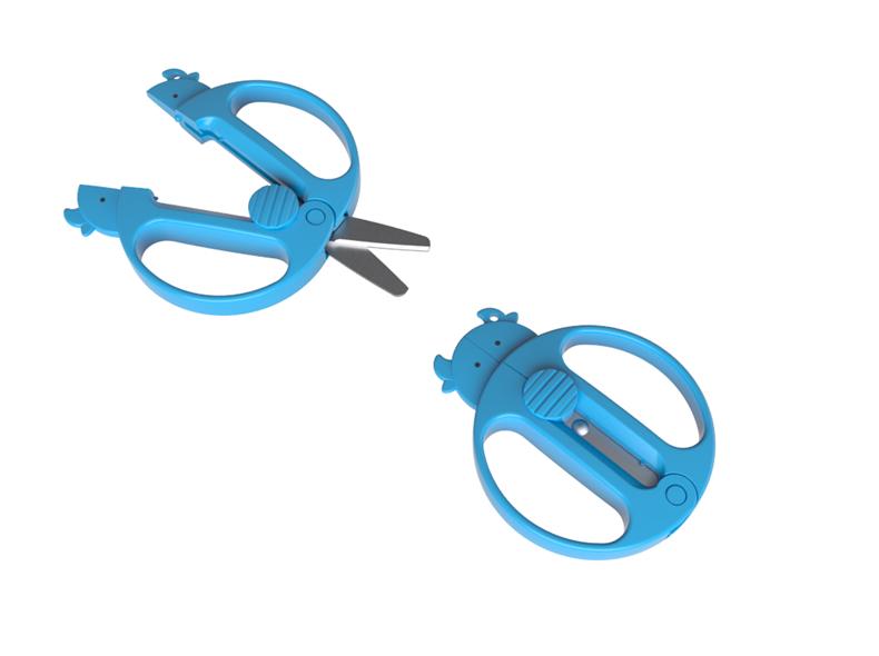Circular portable scissors
