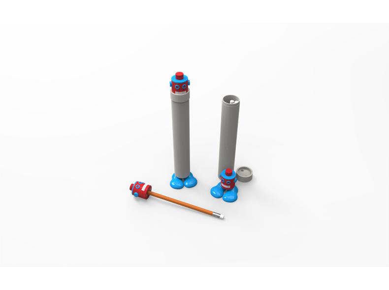 Robot magnetic pencil bolder