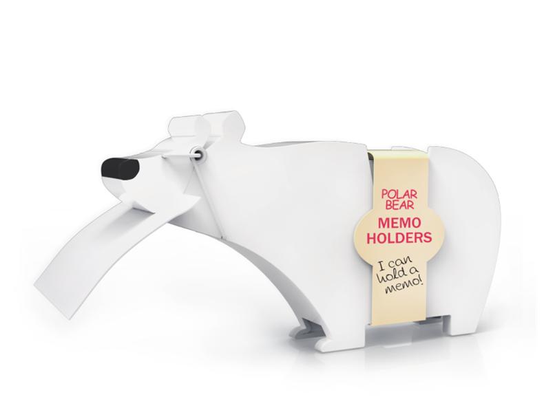 Abstract Animal memo holder